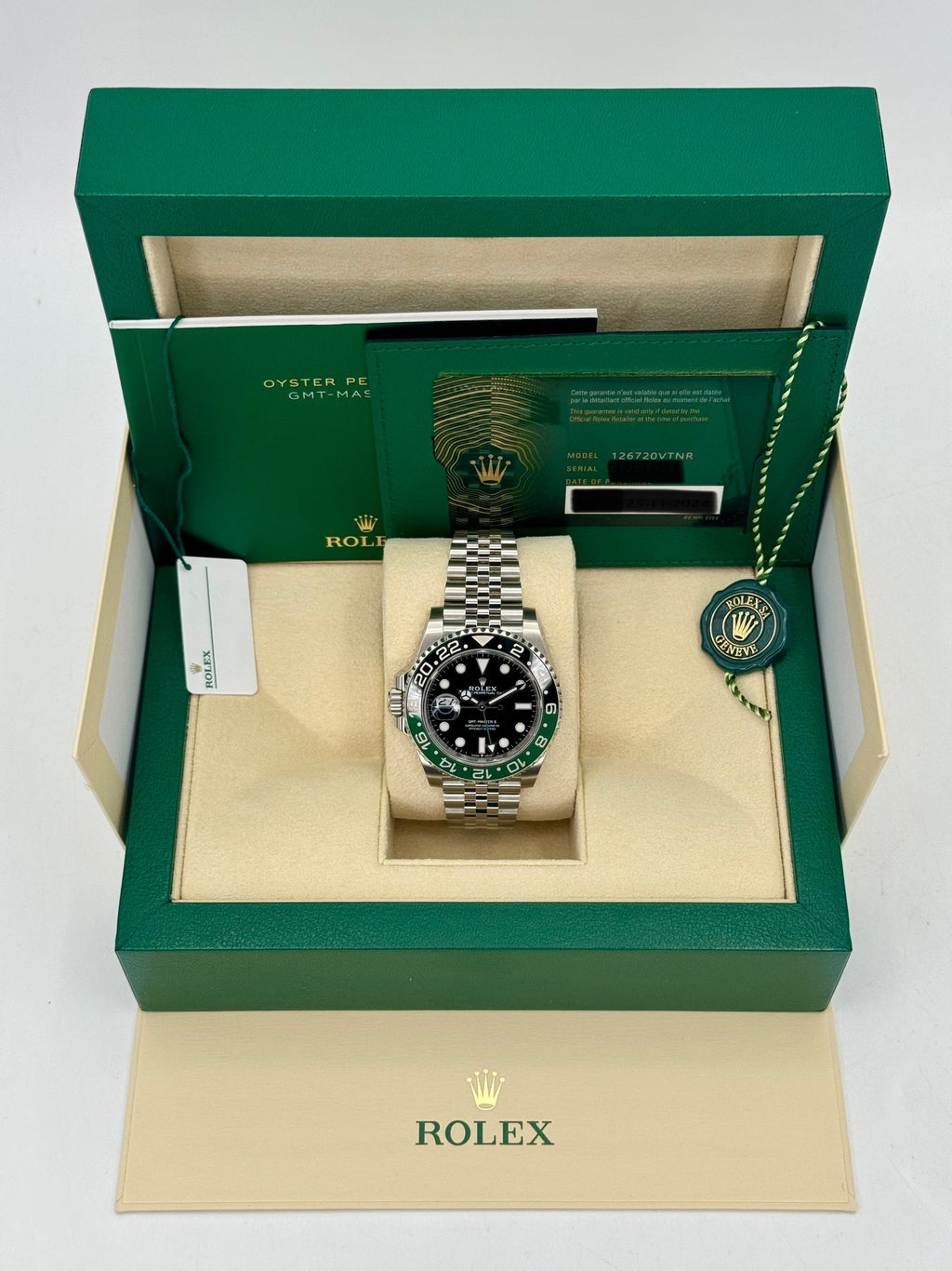 NEW 2024 Rolex GMT-Master II "Sprite" 40mm 126720VTNR Jubilee