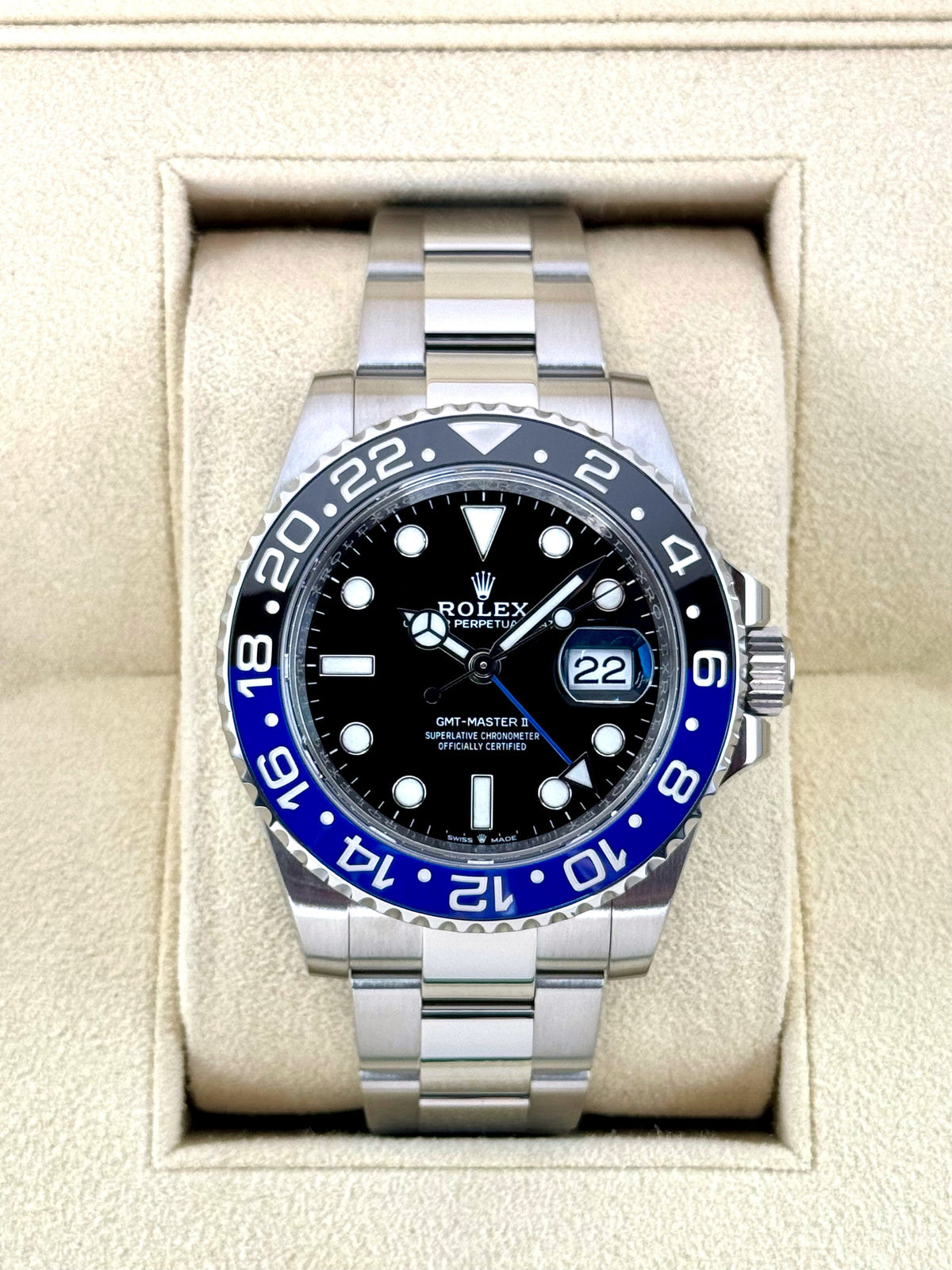 2022 Rolex GMT-Master II "Batman" 40mm 126710BLNR Oyster