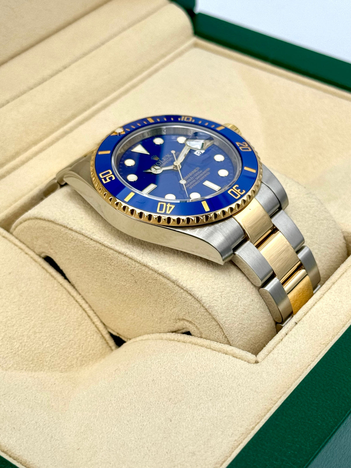 Rolex Submariner “Bluesy” 40mm 116613LB Two-Tone Flat Blue Dial