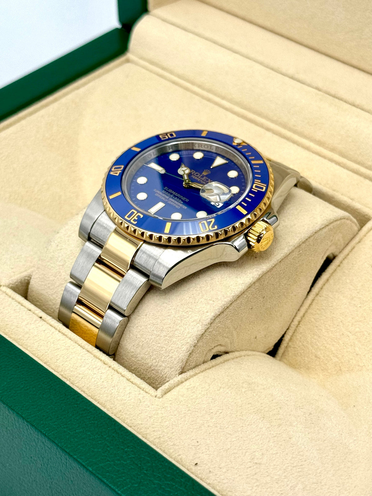 Rolex Submariner “Bluesy” 40mm 116613LB Two-Tone Flat Blue Dial