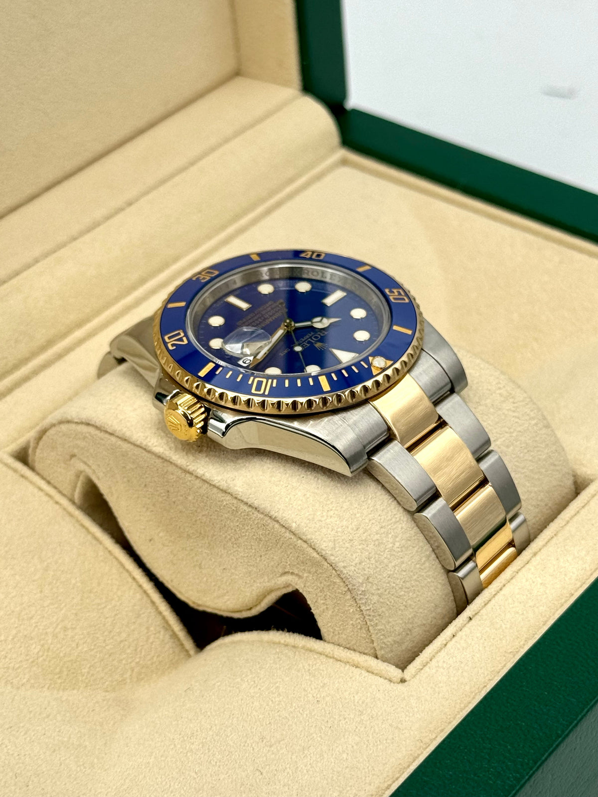 Rolex Submariner “Bluesy” 40mm 116613LB Two-Tone Flat Blue Dial