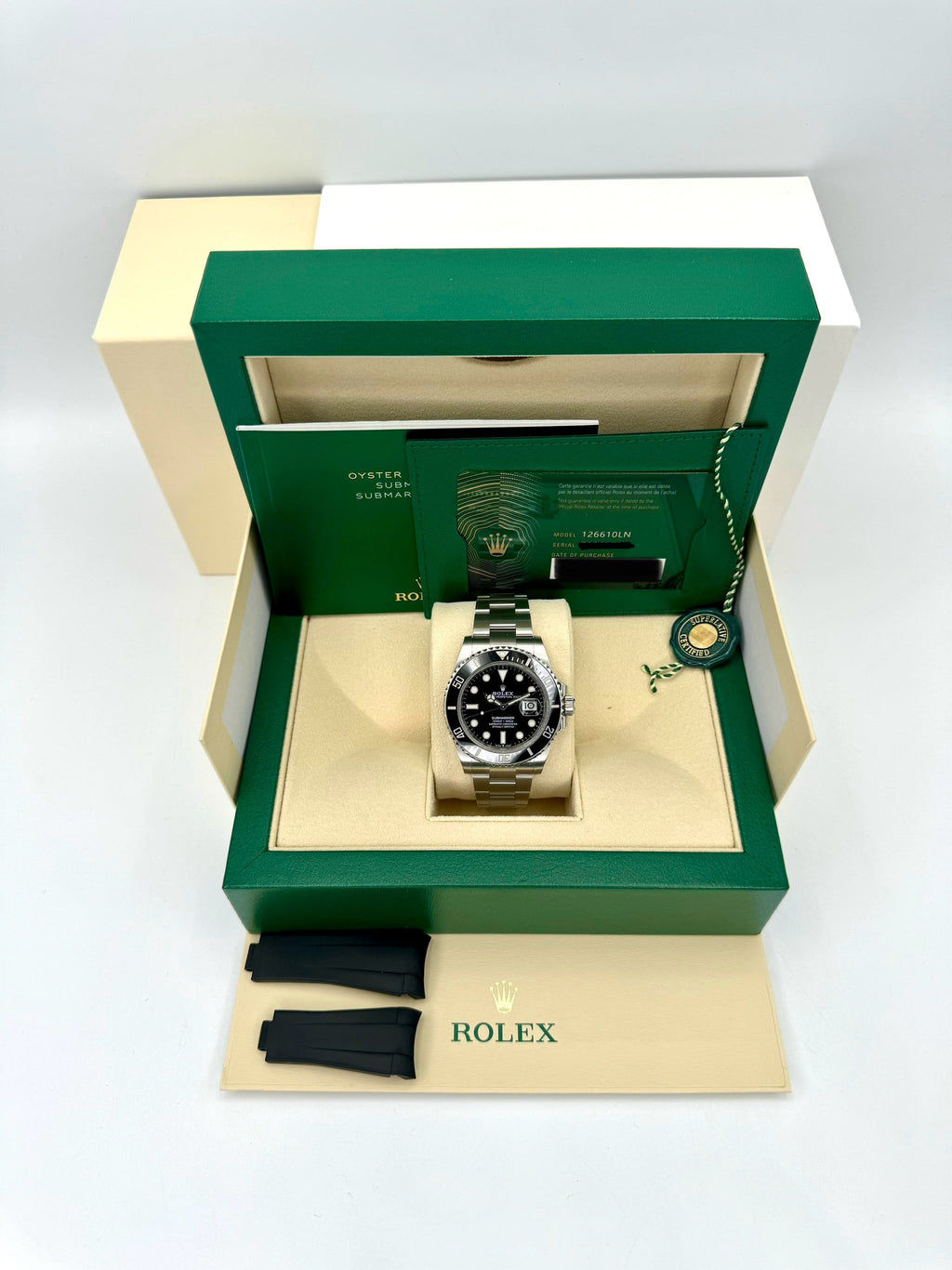 2022 Rolex Submariner 41mm 126610LN Stainless Steel Black Dial