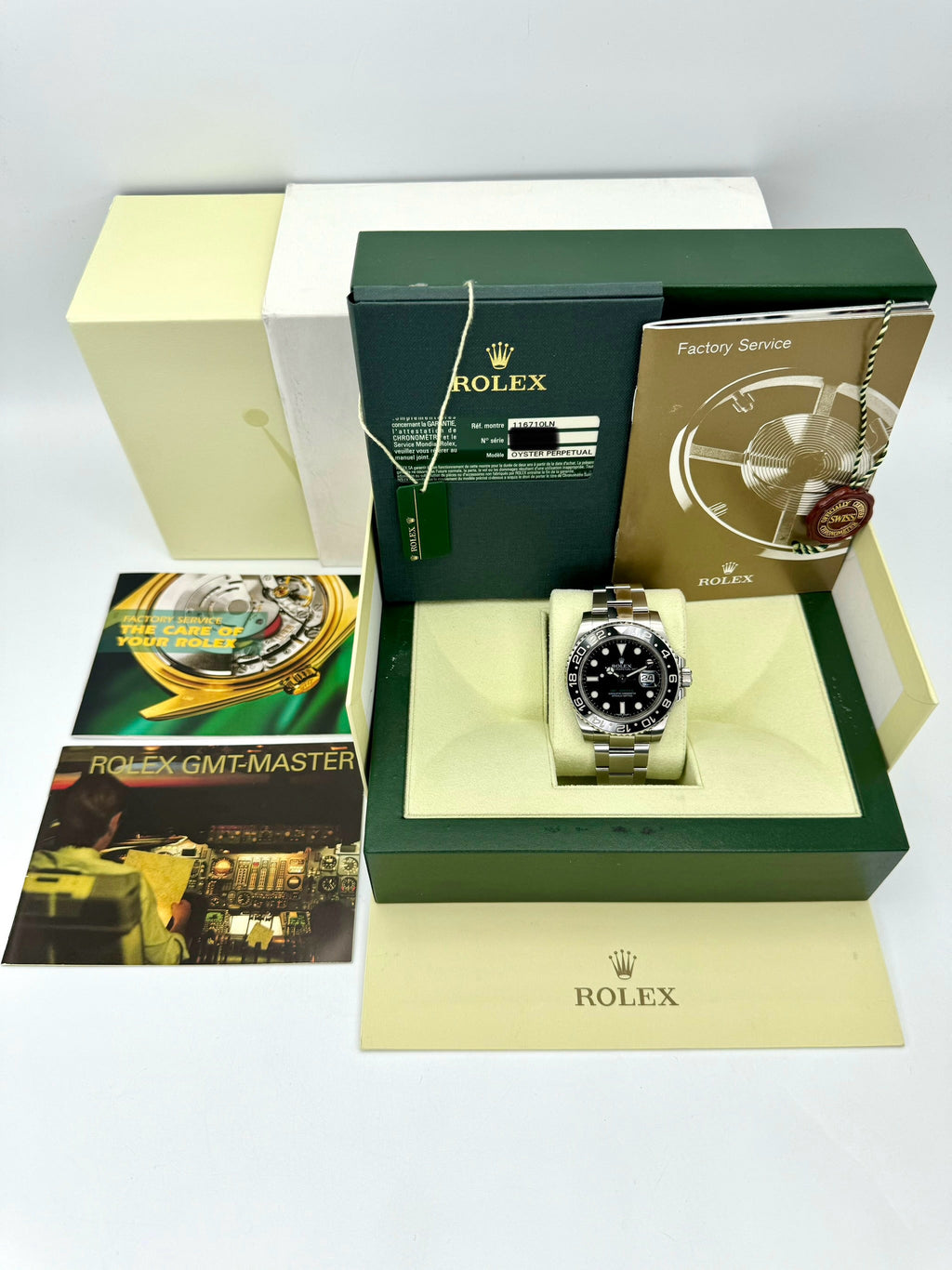 2013 Rolex GMT-Master II 40mm 116710LN Stainless Steel Black Dial