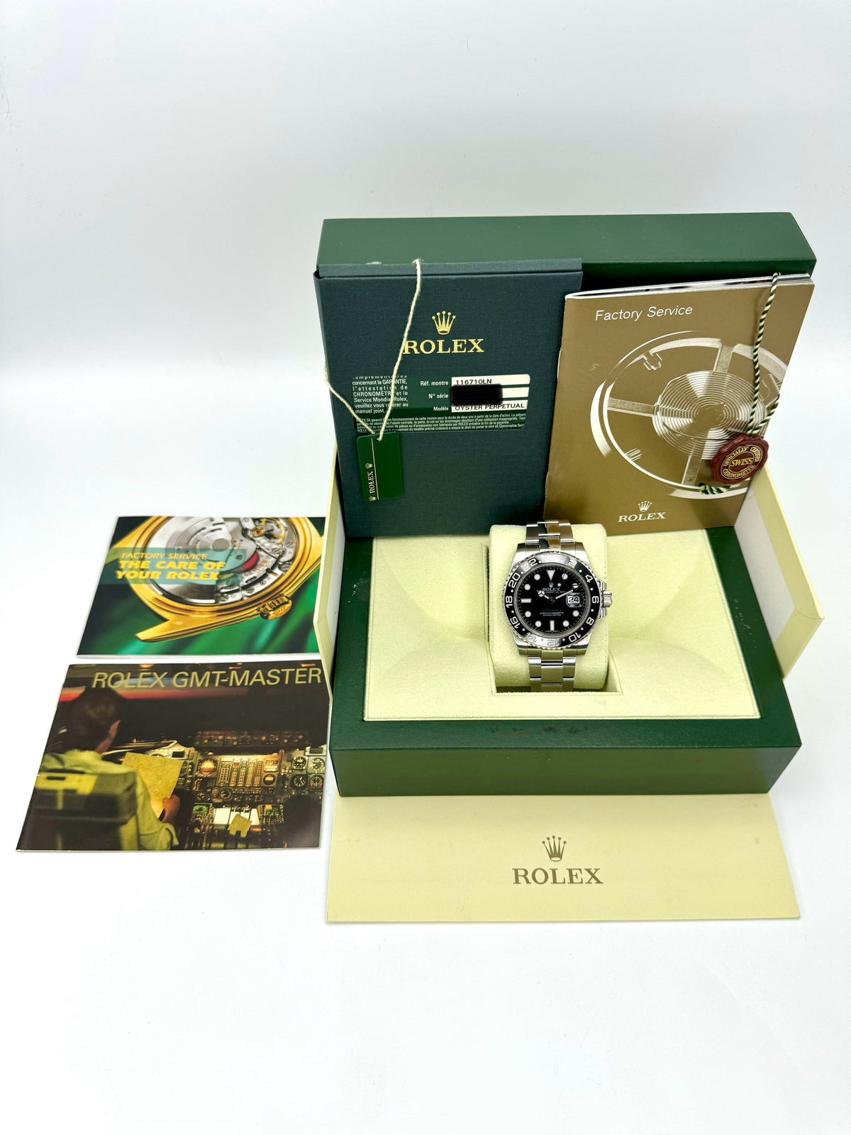2013 Rolex GMT-Master II 40mm 116710LN Stainless Steel Black Dial