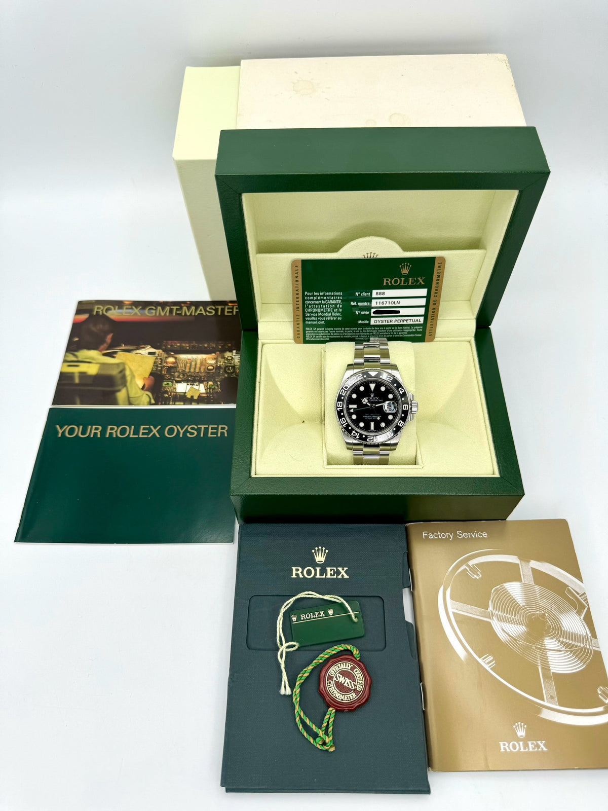 2010 Rolex GMT-Master II 40mm 116710LN Stainless Steel Black Dial