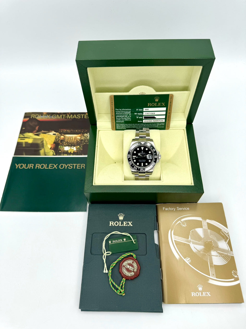 2010 Rolex GMT-Master II 40mm 116710LN Stainless Steel Black Dial