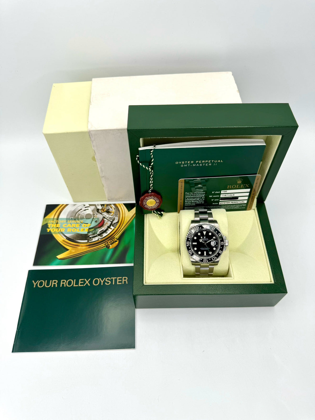 2012 Rolex GMT-Master II 40mm 116710LN Stainless Steel Black Dial