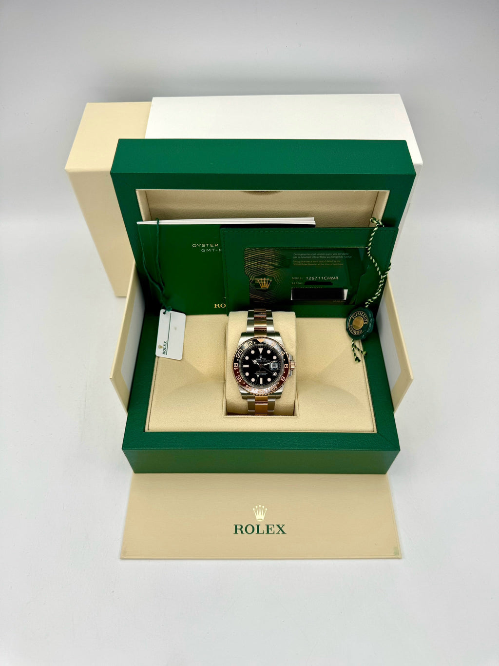 NEW 2023 Rolex GMT-Master II "Rootbeer" 40mm 126711CHNR Two-Tone