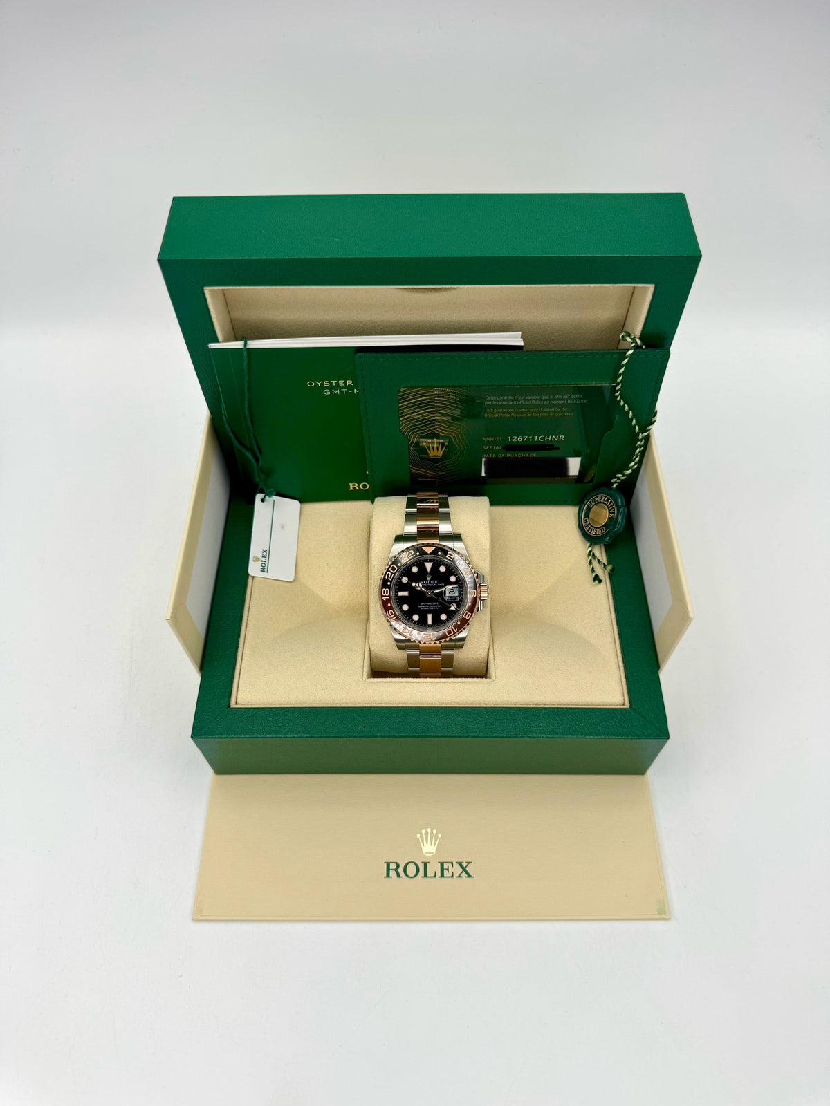 NEW 2023 Rolex GMT-Master II "Rootbeer" 40mm 126711CHNR Two-Tone