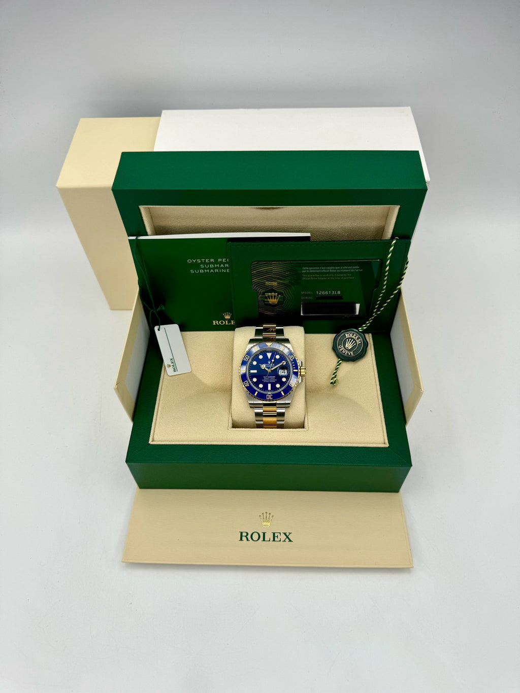 NEW 2024 Rolex Submariner "Bluesy" 41mm 126613LB Two-Tone Blue Dial