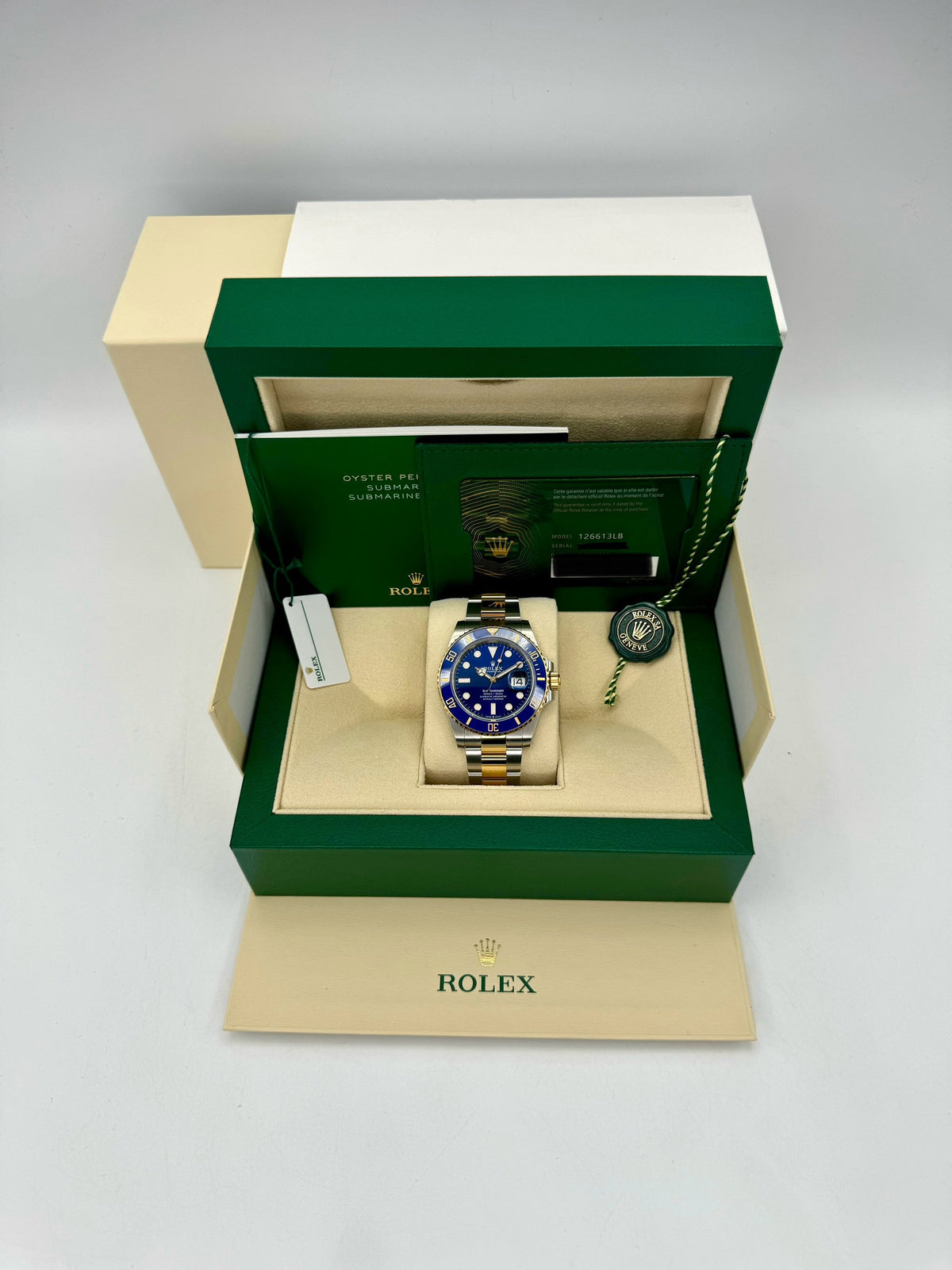 NEW 2024 Rolex Submariner "Bluesy" 41mm 126613LB Two-Tone Blue Dial