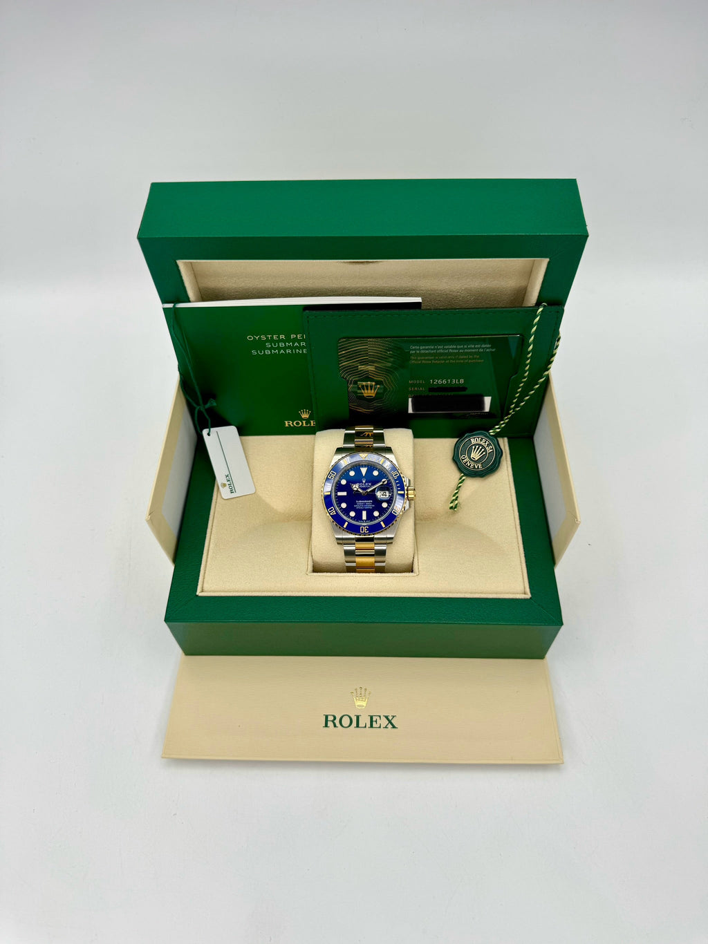 NEW 2024 Rolex Submariner "Bluesy" 41mm 126613LB Two-Tone Blue Dial