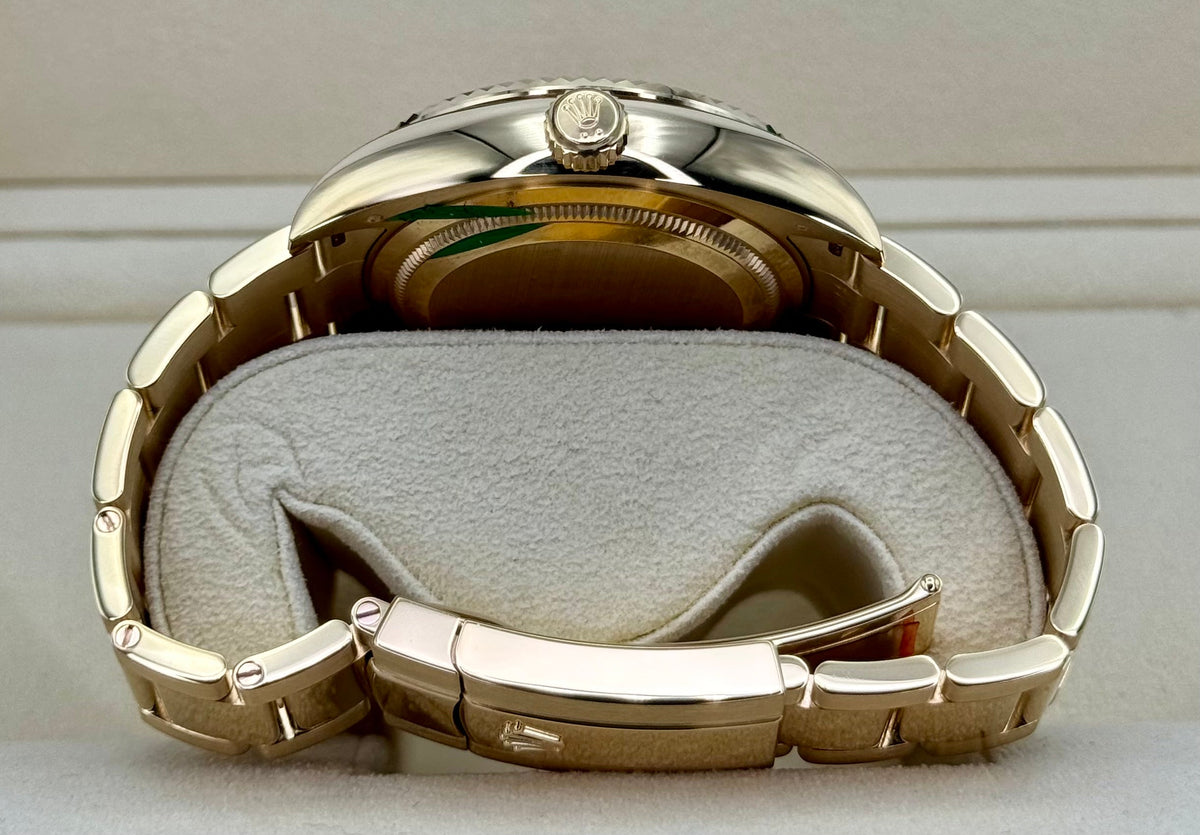 2022 Rolex Sky-Dweller 42mm 326938 18K Yellow Gold Oyster White Dial