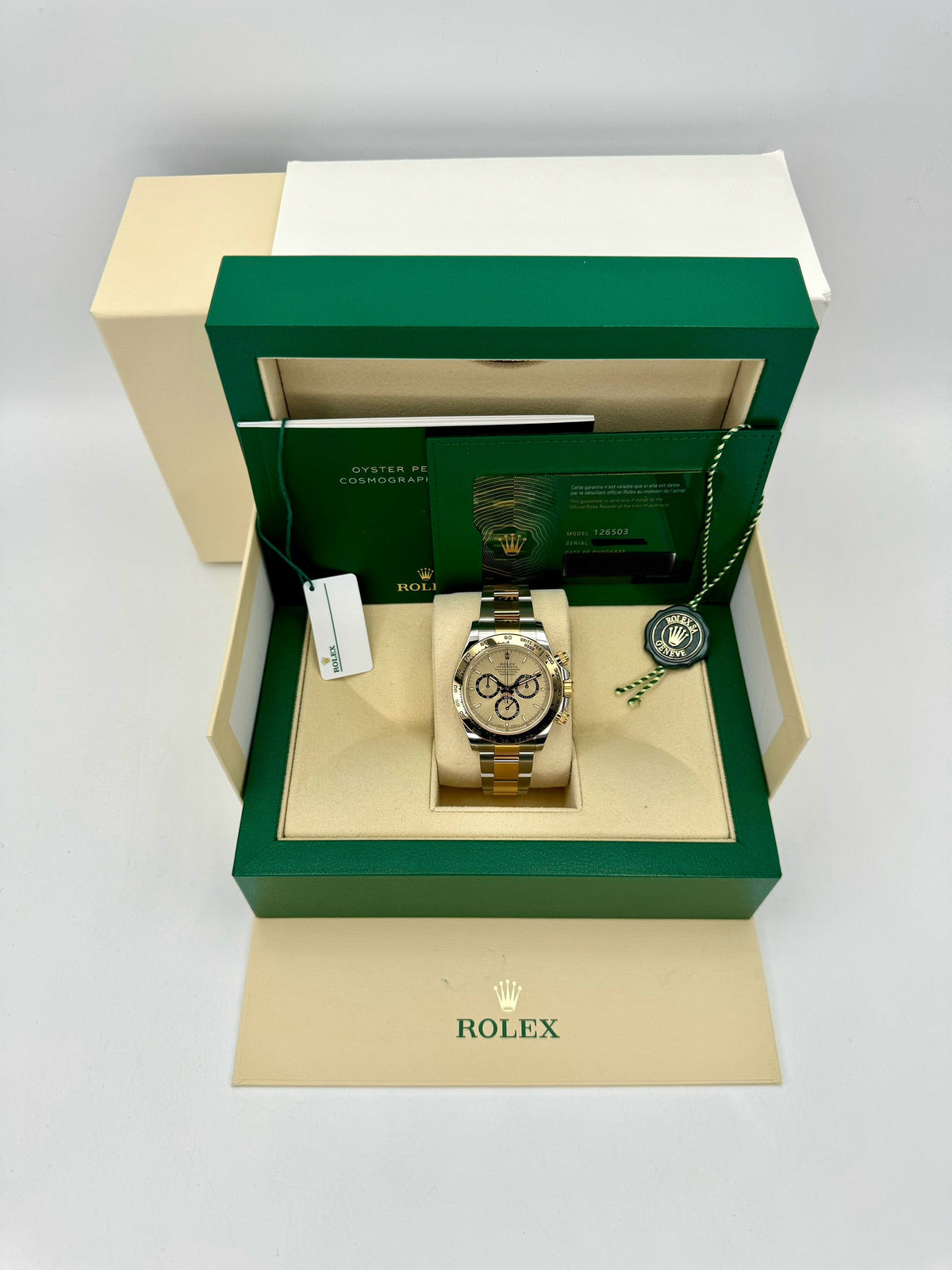 2023 Rolex Daytona 40mm 126503 Two-Tone Champagne Dial