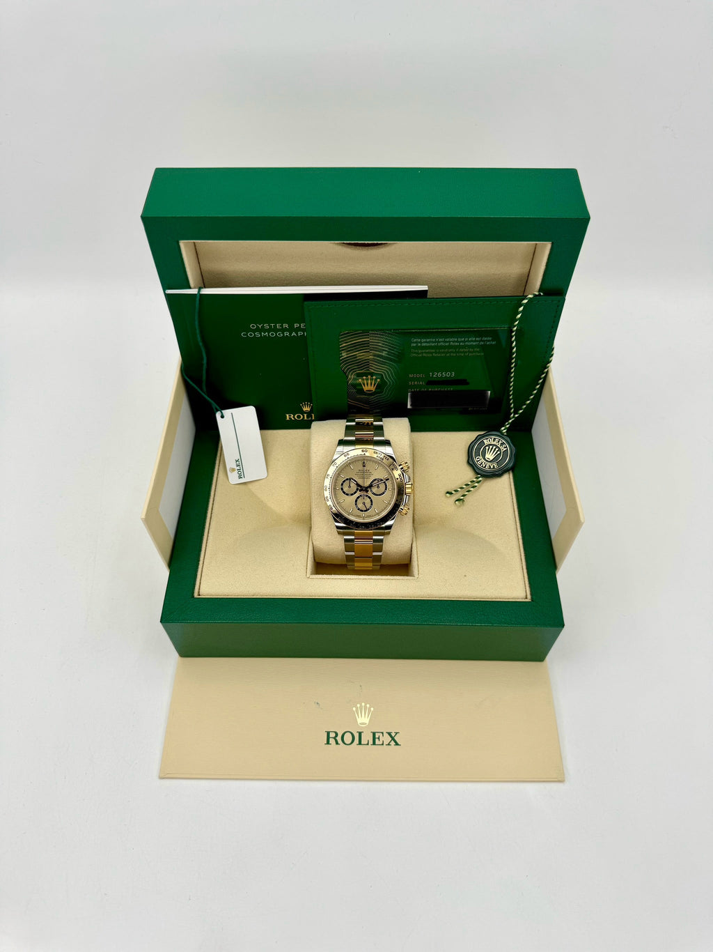 2023 Rolex Daytona 40mm 126503 Two-Tone Champagne Dial