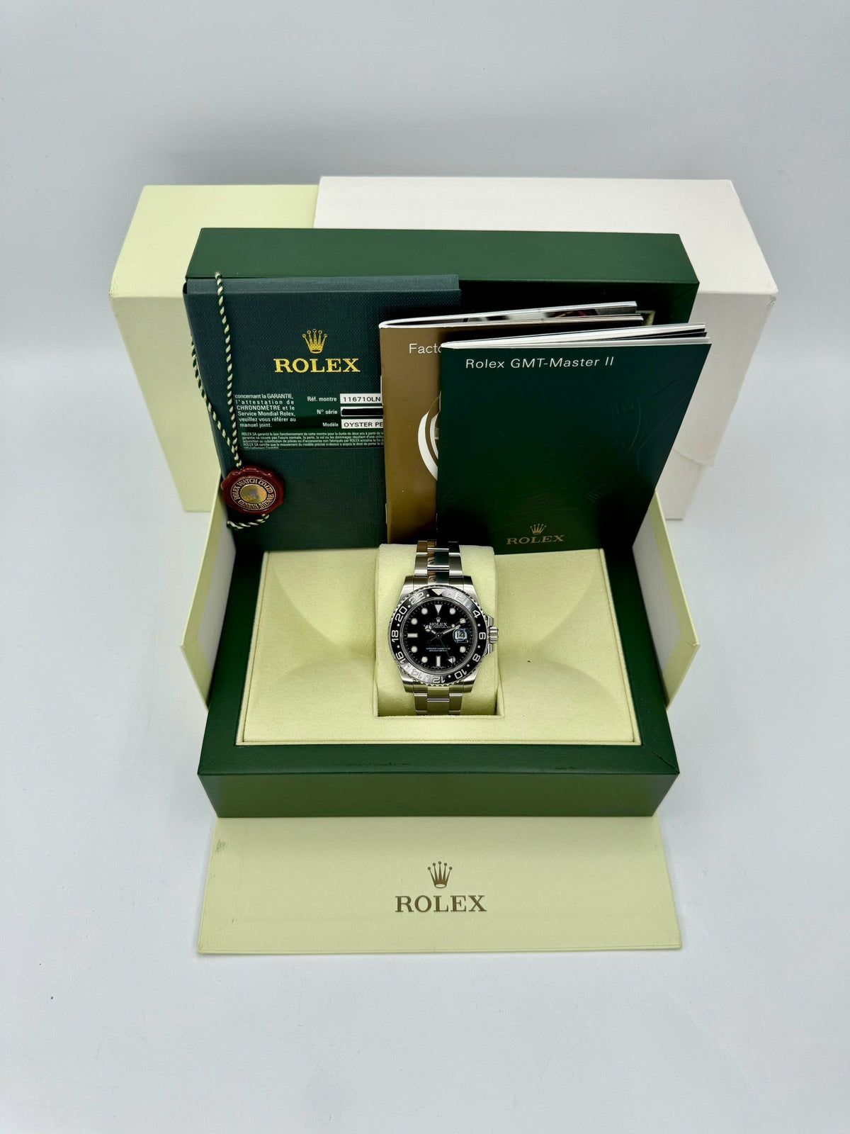 2014 Rolex GMT-Master II 40mm 116710LN Stainless Steel Black Dial