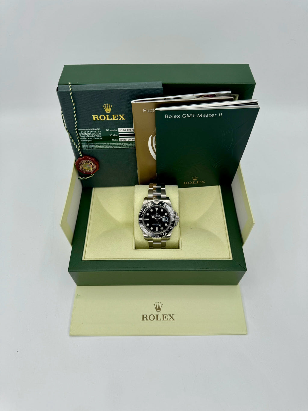 2014 Rolex GMT-Master II 40mm 116710LN Stainless Steel Black Dial