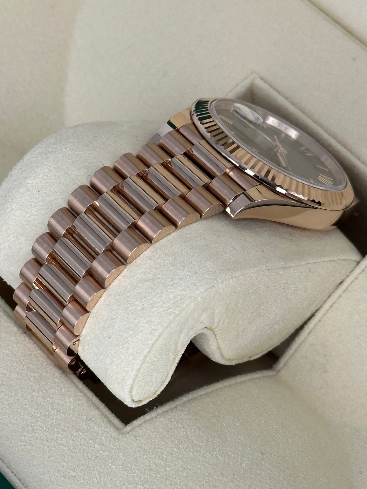 NEW 2022 Rolex Day-Date 40mm 228235 Presidential Rose Gold Olive Dial