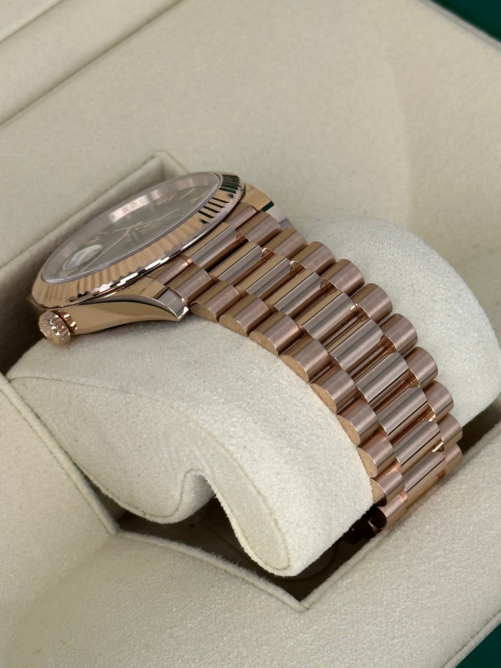 NEW 2022 Rolex Day-Date 40mm 228235 Presidential Rose Gold Olive Dial