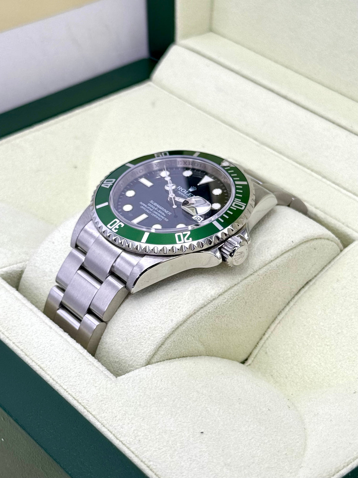 2009 Rolex Submariner "Kermit" 40mm 16610LV Stainless Steel Black Dial