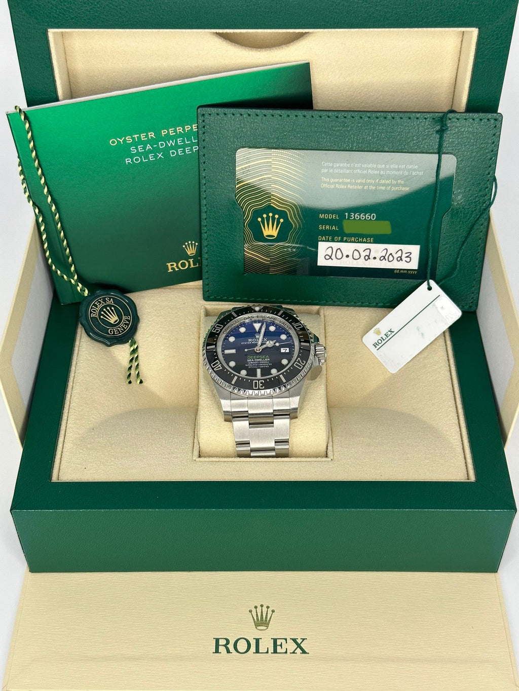 2023 Rolex Deepsea "James Cameron" 44mm 136660 Blue Dial