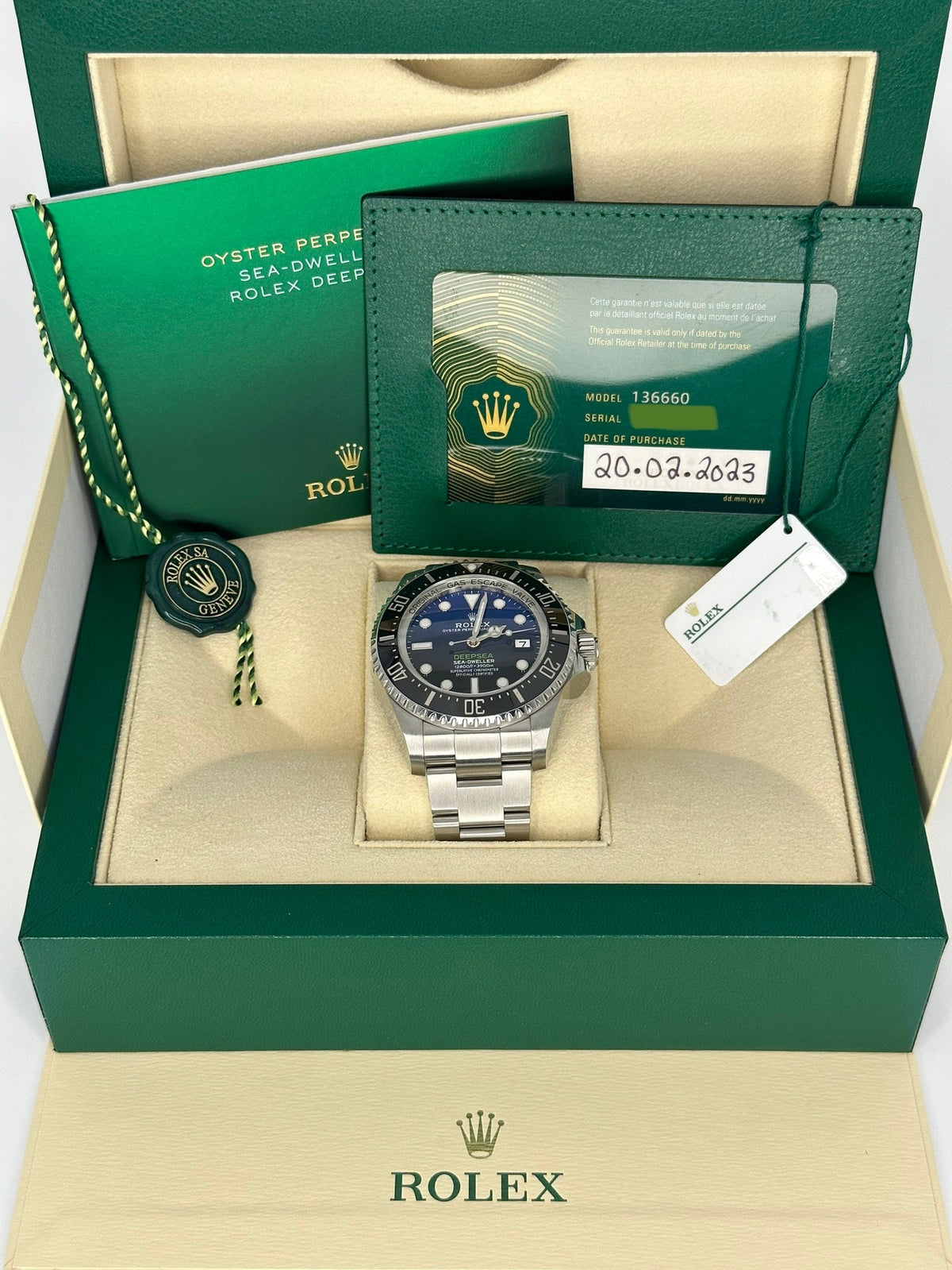 2023 Rolex Deepsea "James Cameron" 44mm 136660 Blue Dial