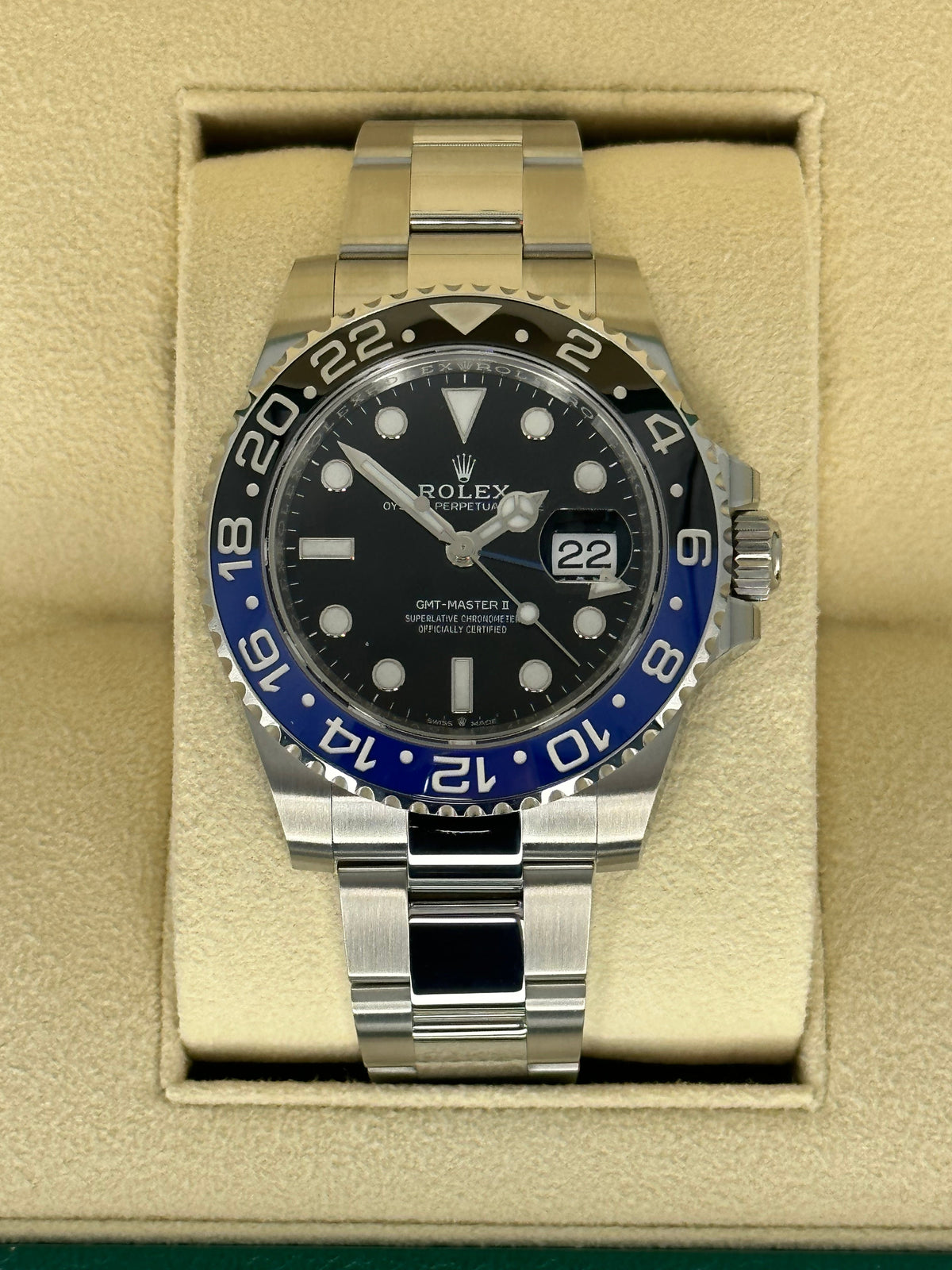 NEW 2023 Rolex GMT-Master II "Batman" 40mm 126710BLNR Oyster