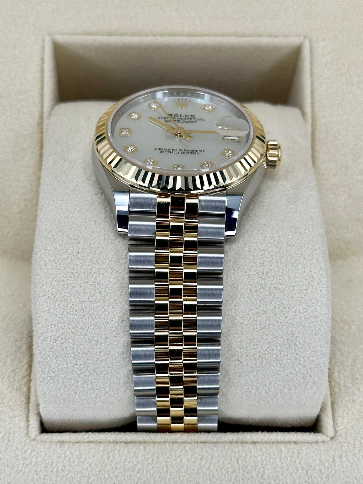 NEW 2023 Rolex Datejust 31mm 278273 Two-Tone Jubilee MOP Diamond Dial