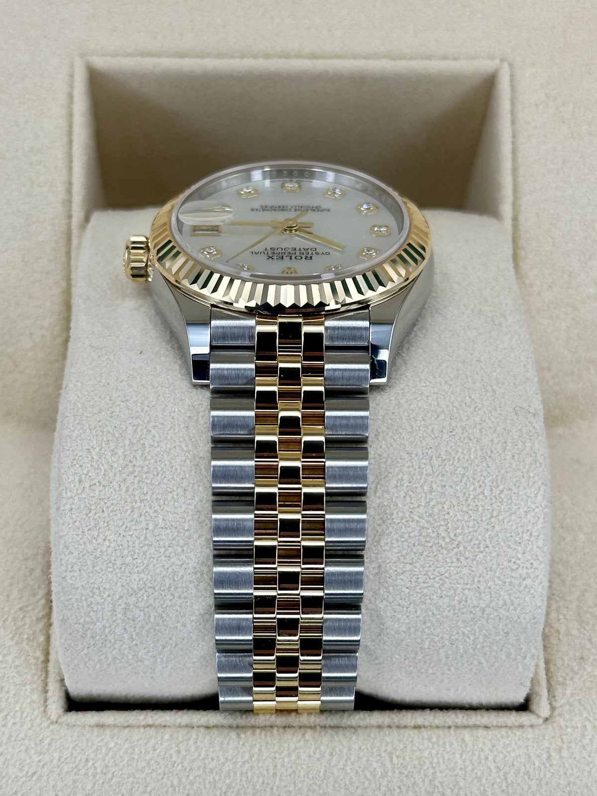 NEW 2023 Rolex Datejust 31mm 278273 Two-Tone Jubilee MOP Diamond Dial