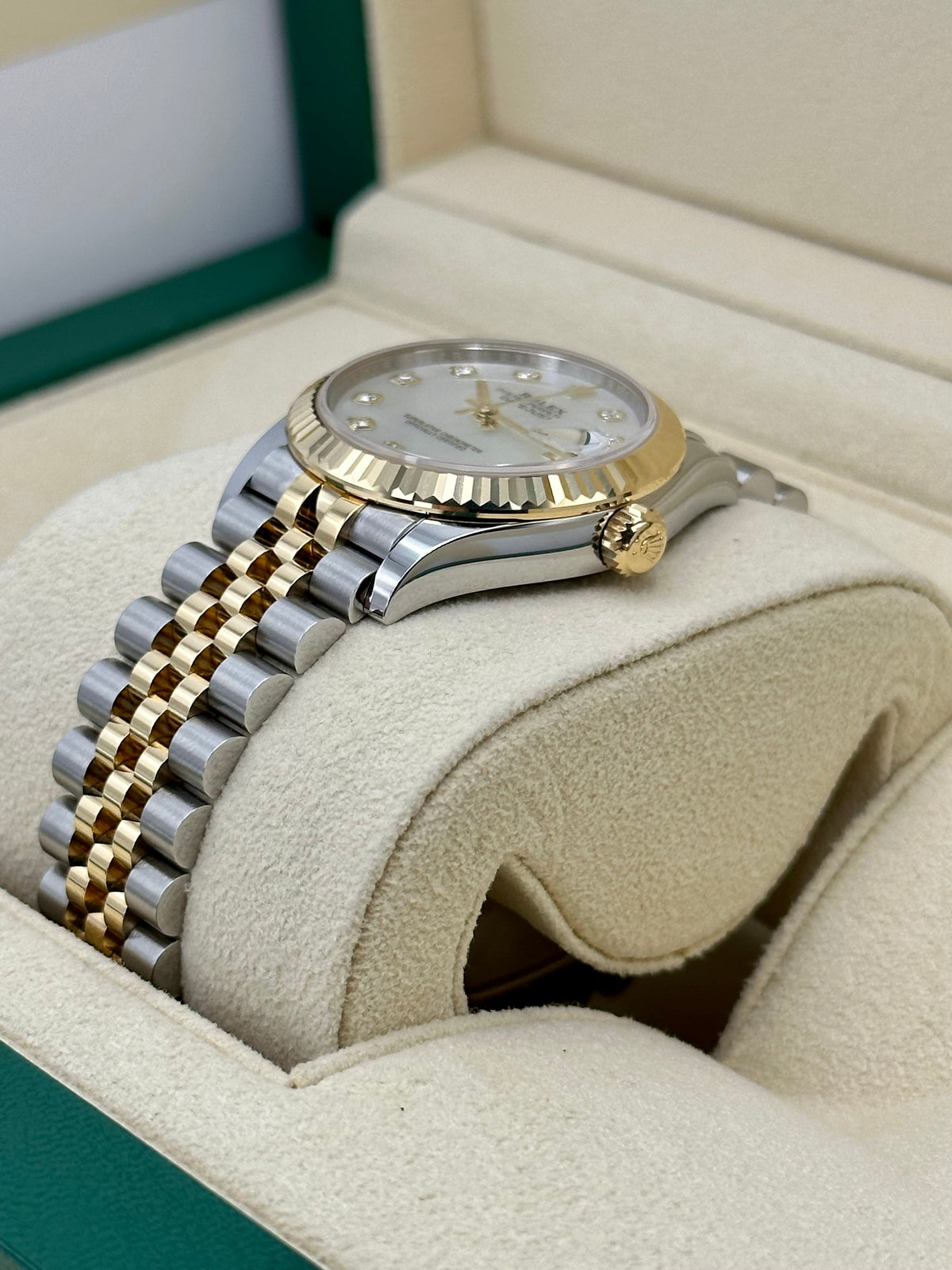 NEW 2023 Rolex Datejust 31mm 278273 Two-Tone Jubilee MOP Diamond Dial