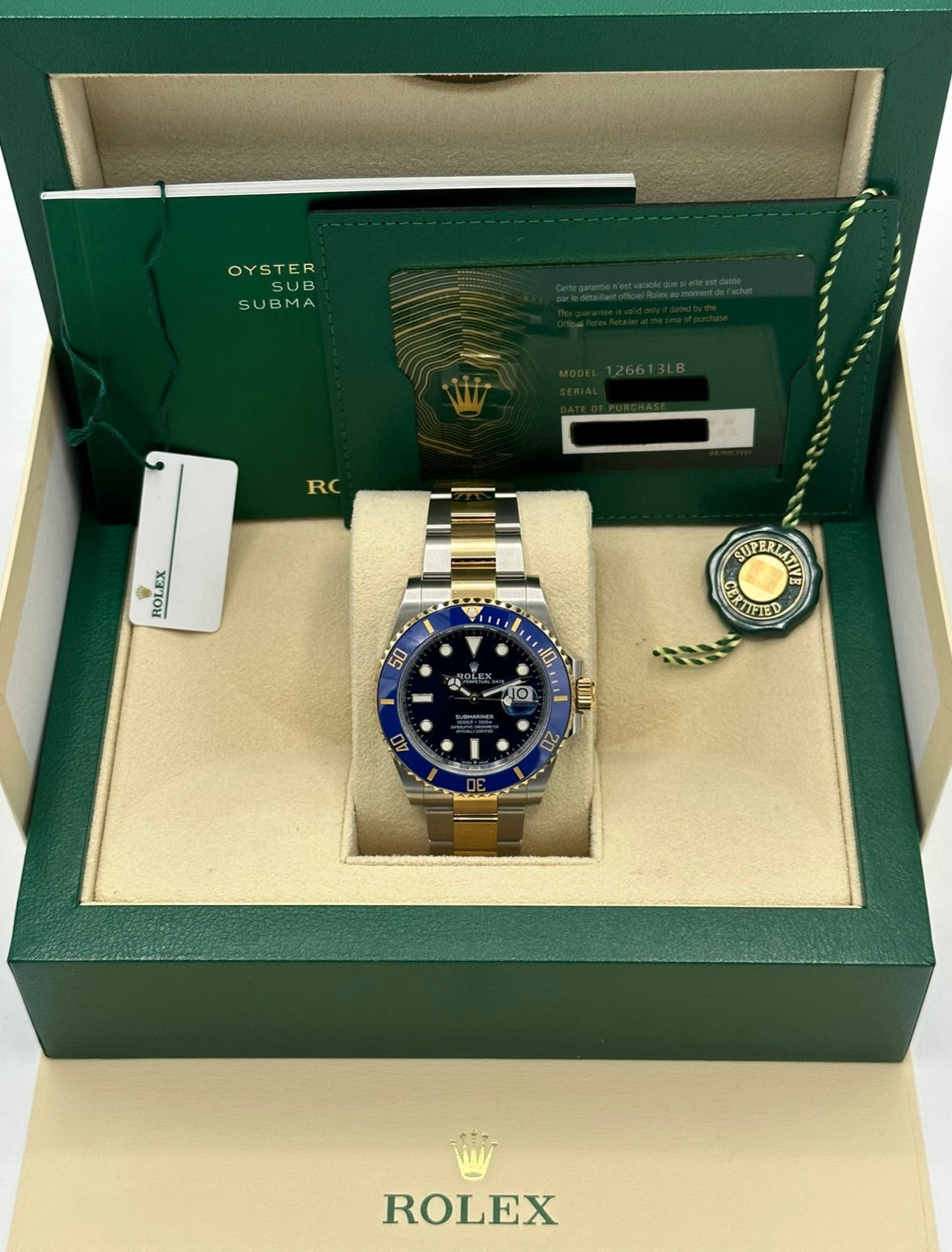 NEW 2023 Rolex Submariner "Bluesy" 41mm 126613LB Blue Dial