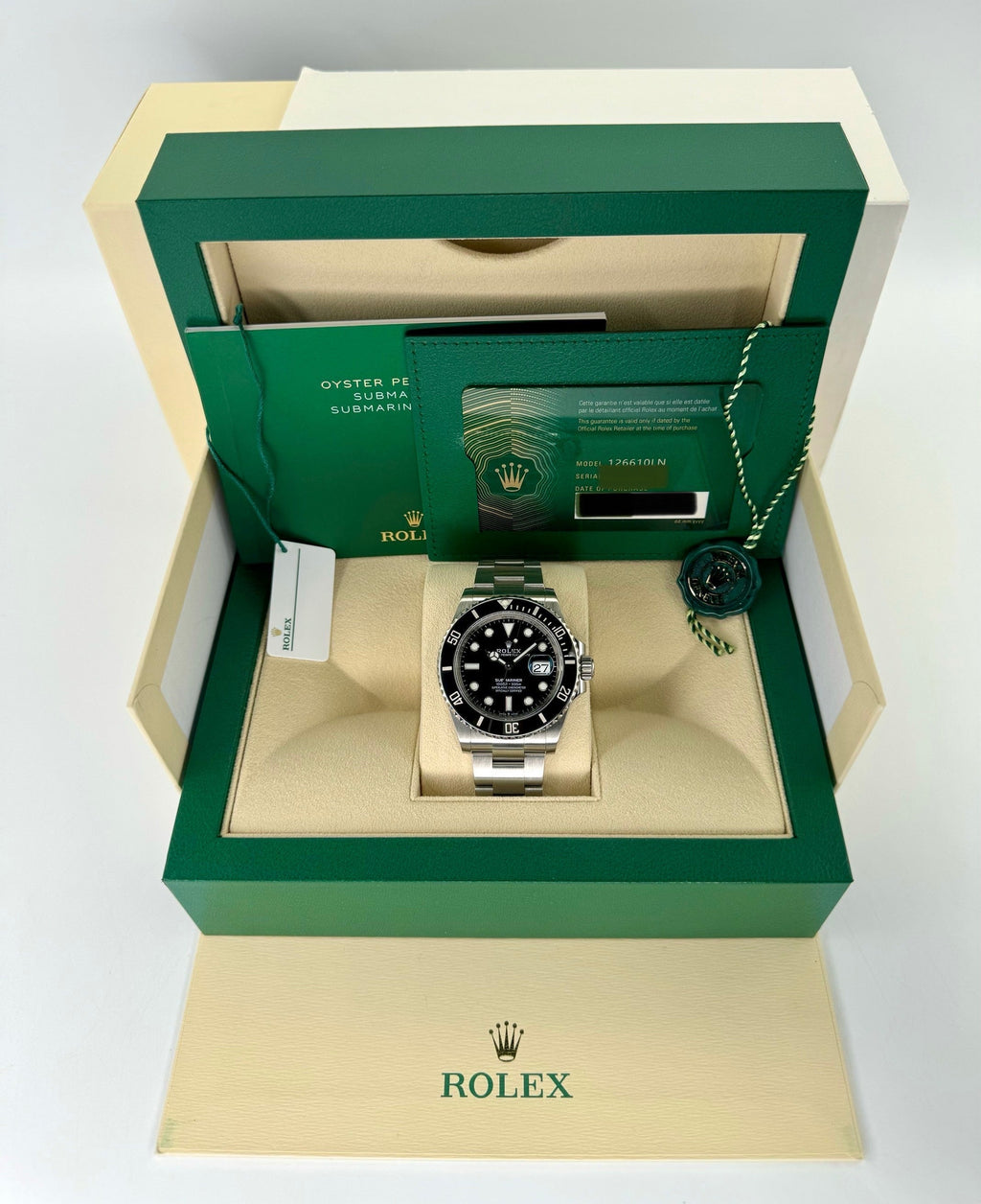 NEW 2024 Rolex Submariner 41mm 126610LN Stainless Steel Black Dial