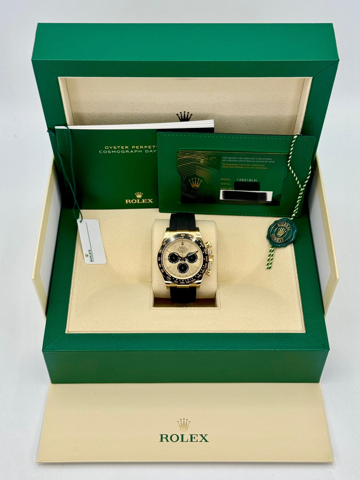 NEW 2025 Rolex Daytona 40mm 126518LN Yellow Gold Champagne Dial