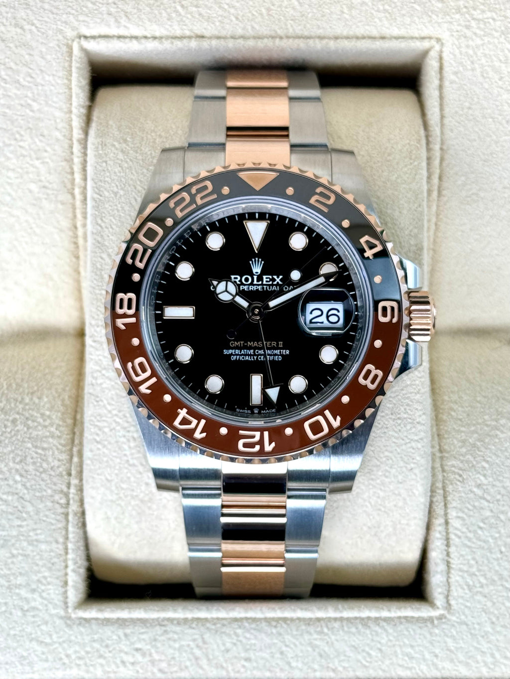 2020 Rolex GMT-Master II "Rootbeer" 40mm 126711CHNR Two-Tone