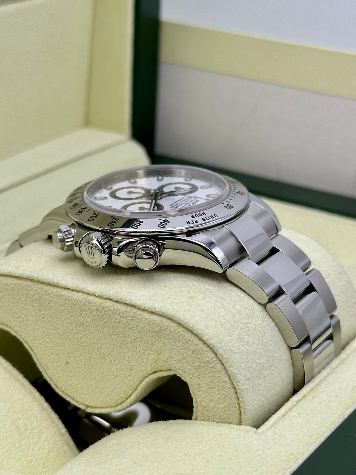 2014 Rolex Daytona 40mm 116520 Stainless Steel White APH Dial