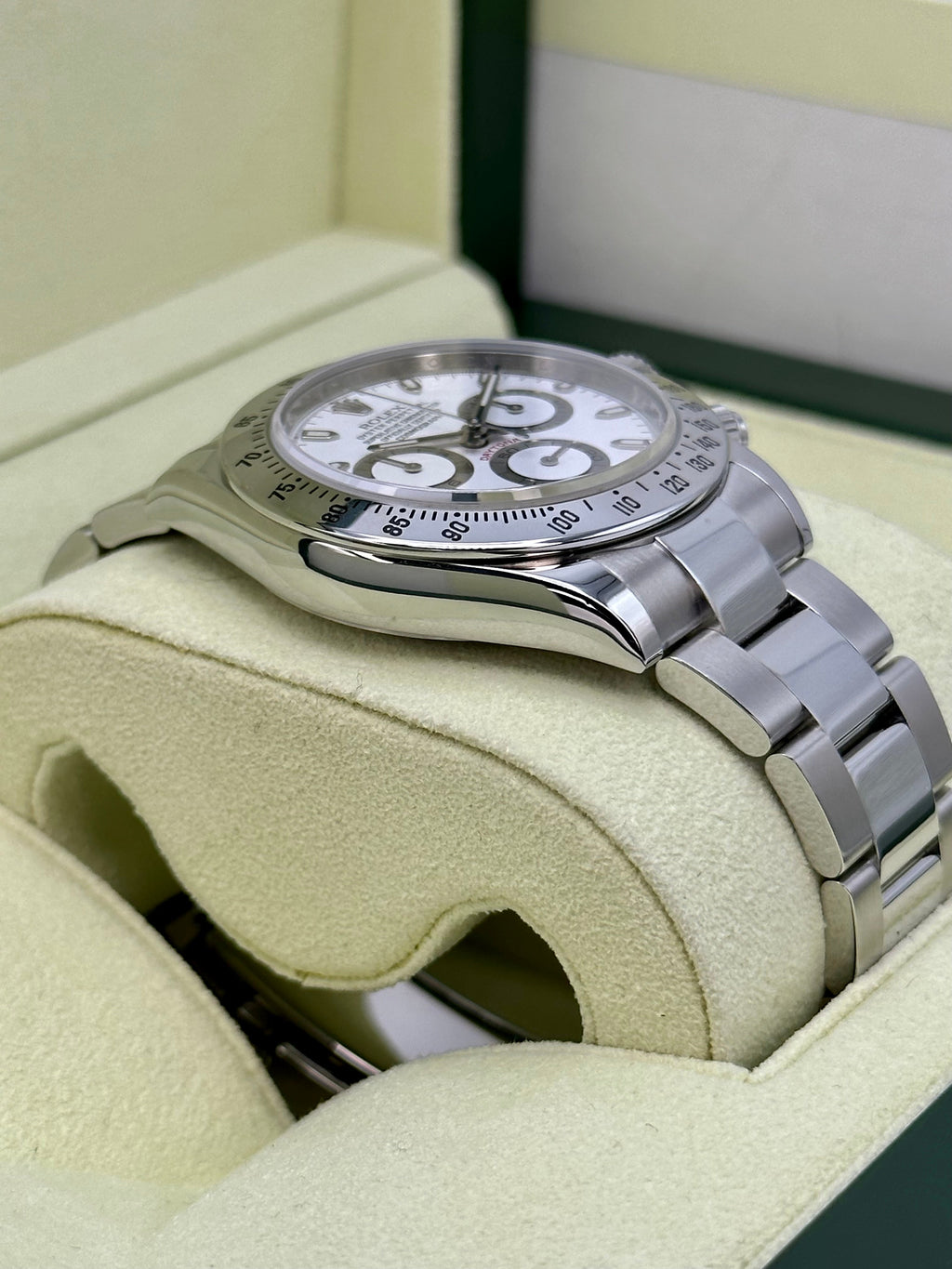 2014 Rolex Daytona 40mm 116520 Stainless Steel White APH Dial