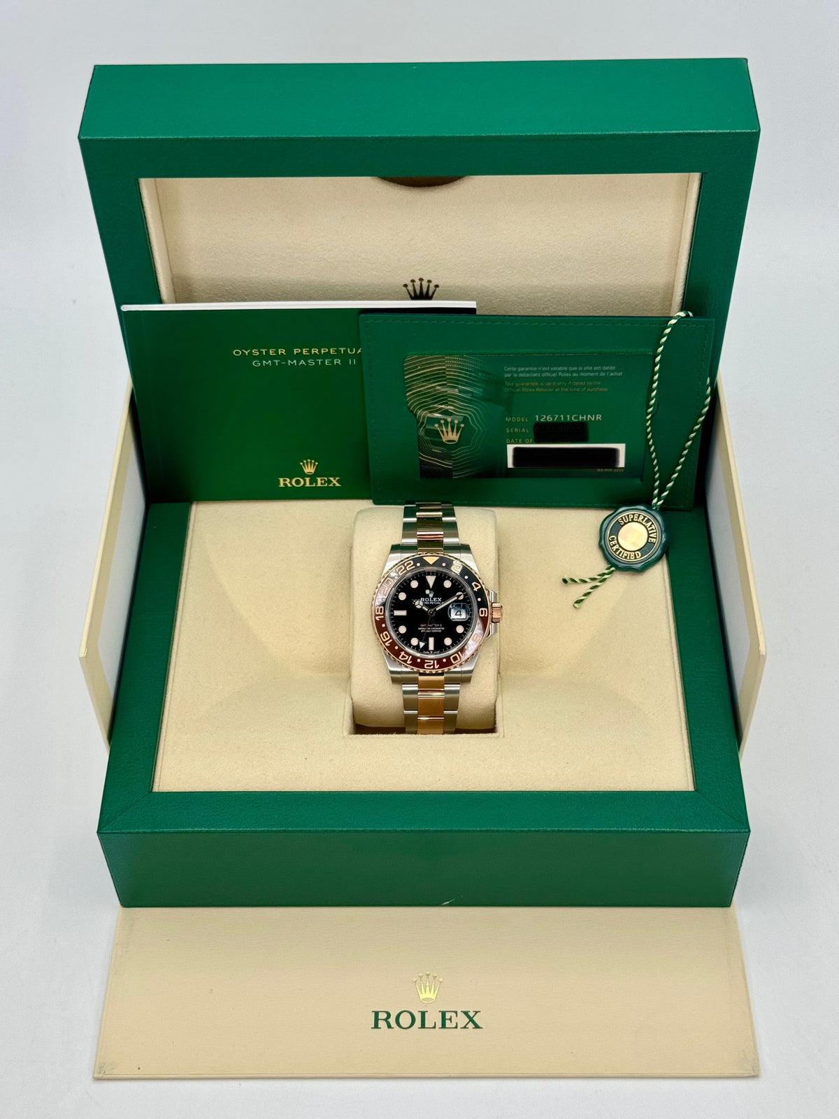 2021 Rolex GMT-Master II  "Rootbeer" 40mm 126711CHNR Two-Tone