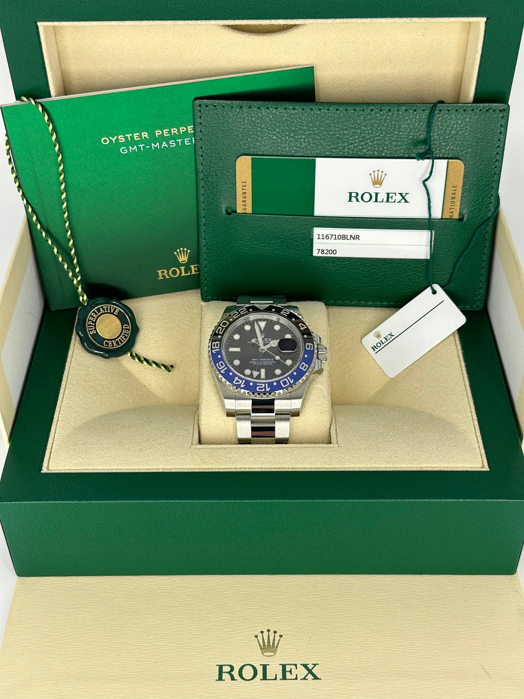 2018 Rolex GMT-Master II "Batman" 40mm 116710BLNR Oyster