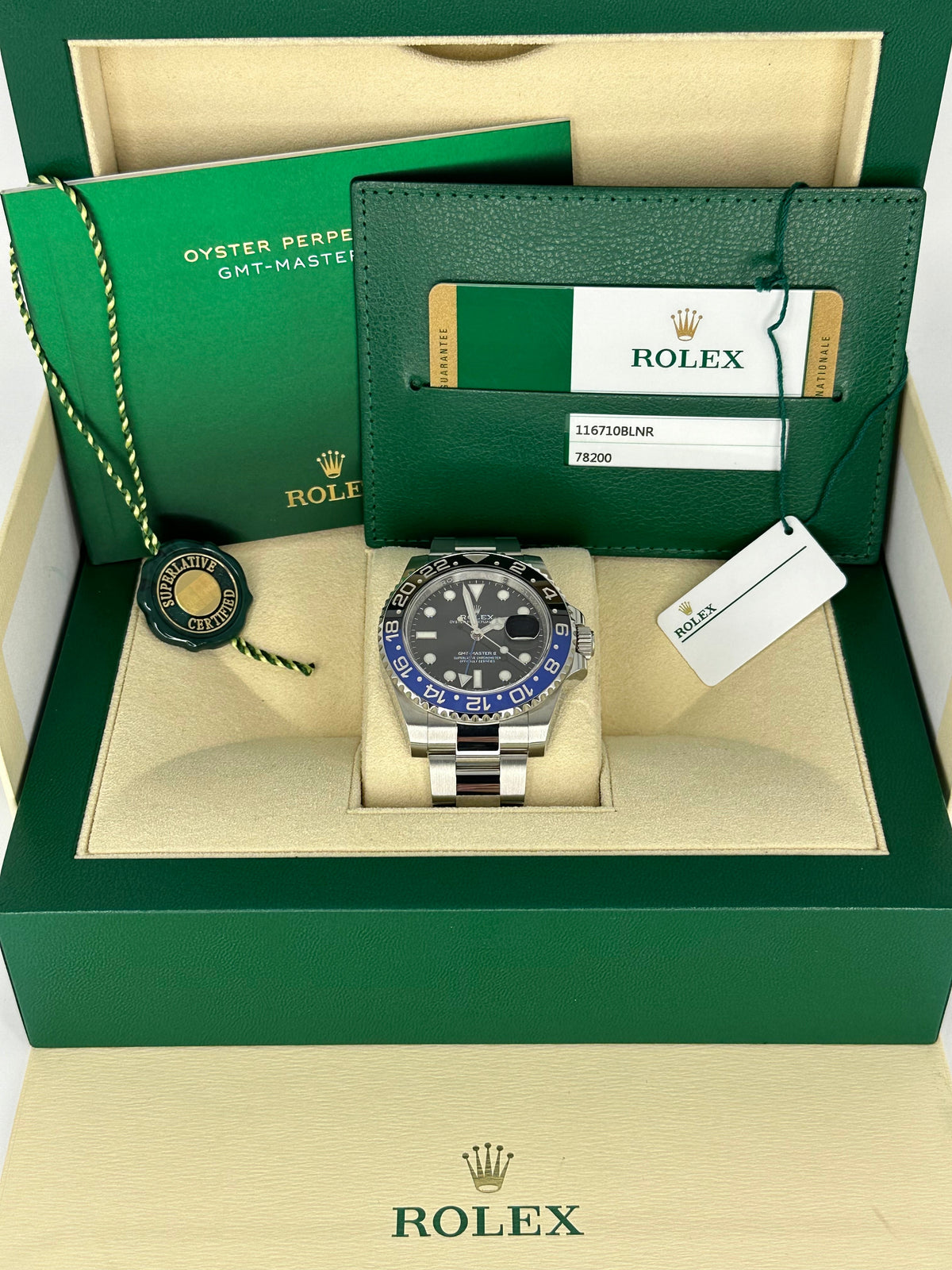 2018 Rolex GMT-Master II "Batman" 40mm 116710BLNR Oyster