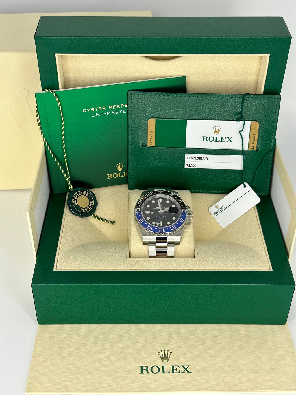 2018 Rolex GMT-Master II "Batman" 40mm 116710BLNR Oyster