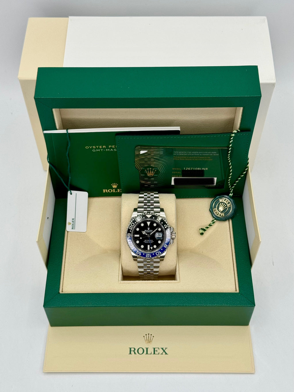2022 Rolex GMT-Master II "Batgirl" 40mm 126710BLNR Jubilee Black Dial
