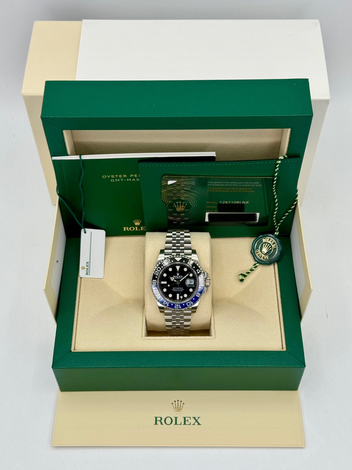 2022 Rolex GMT-Master II "Batgirl" 40mm 126710BLNR Jubilee Black Dial