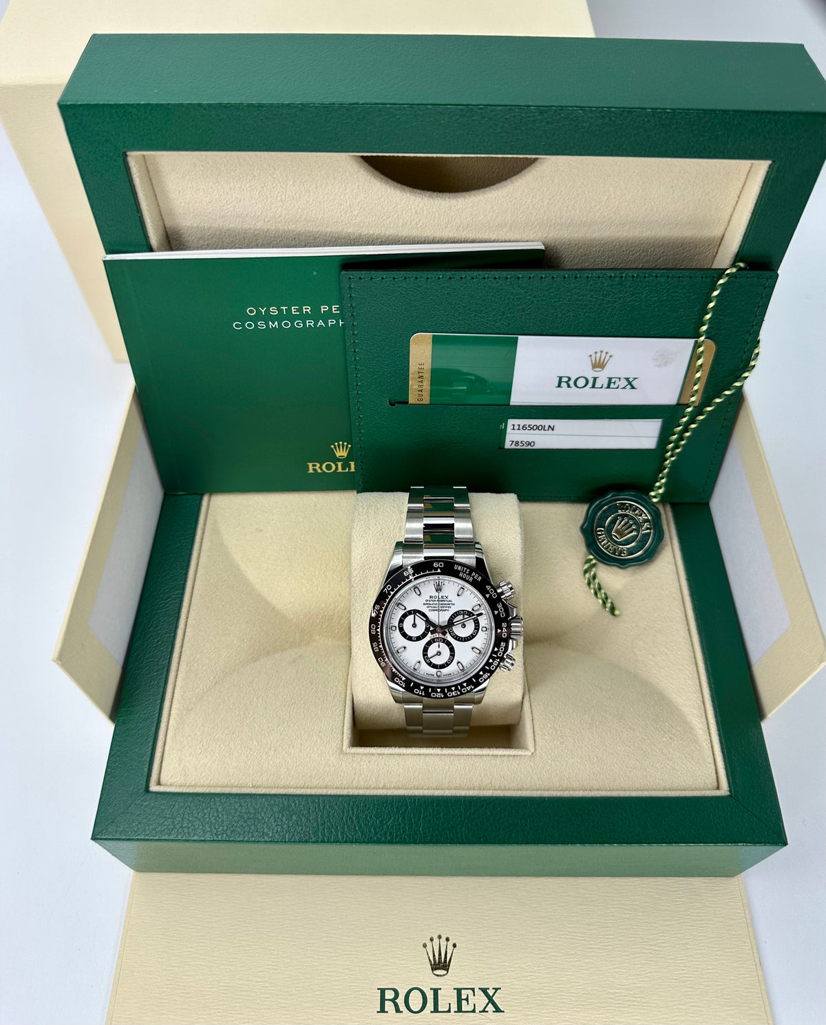 2019 Rolex Daytona 40mm 116500LN Stainless Steel Panda Dial
