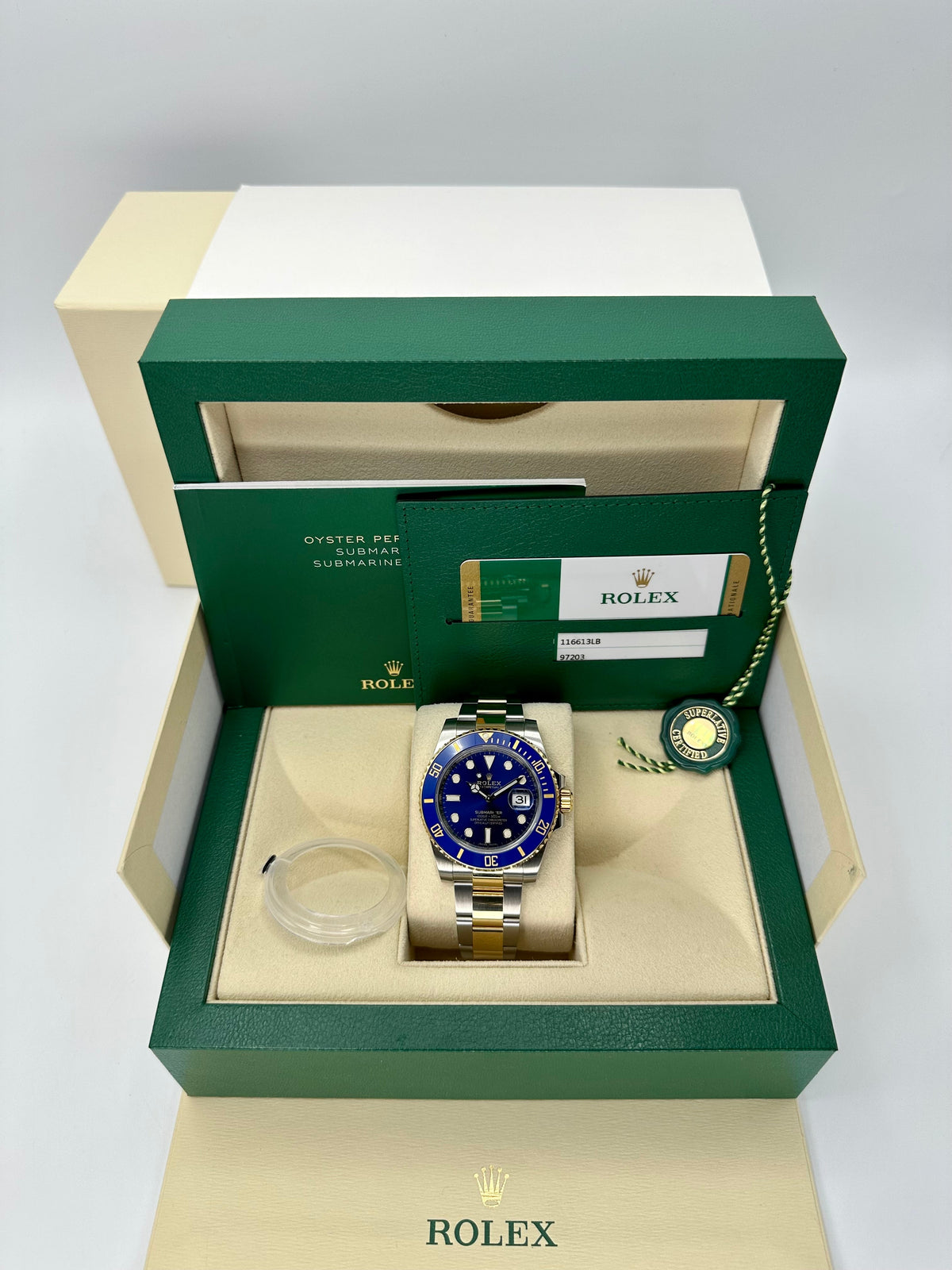 2019 Rolex Submariner "Bluesy" 40mm 116613LB Two-Tone Blue Dial