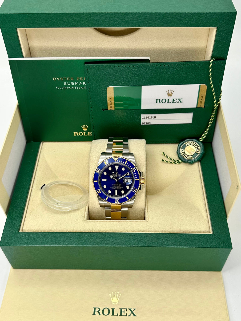 2019 Rolex Submariner "Bluesy" 40mm 116613LB Two-Tone Blue Dial