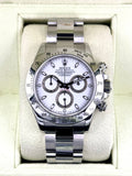 2005 Rolex Daytona 40mm 116520 Stainless Steel White Dial
