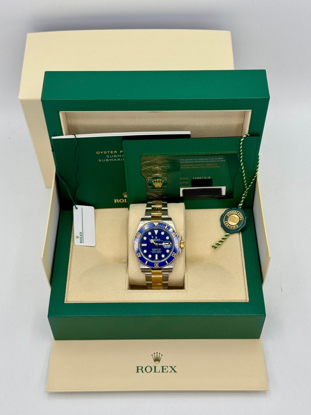 2024 Rolex Submariner "Bluesy" 41mm 126613LB Two-Tone Blue Dial