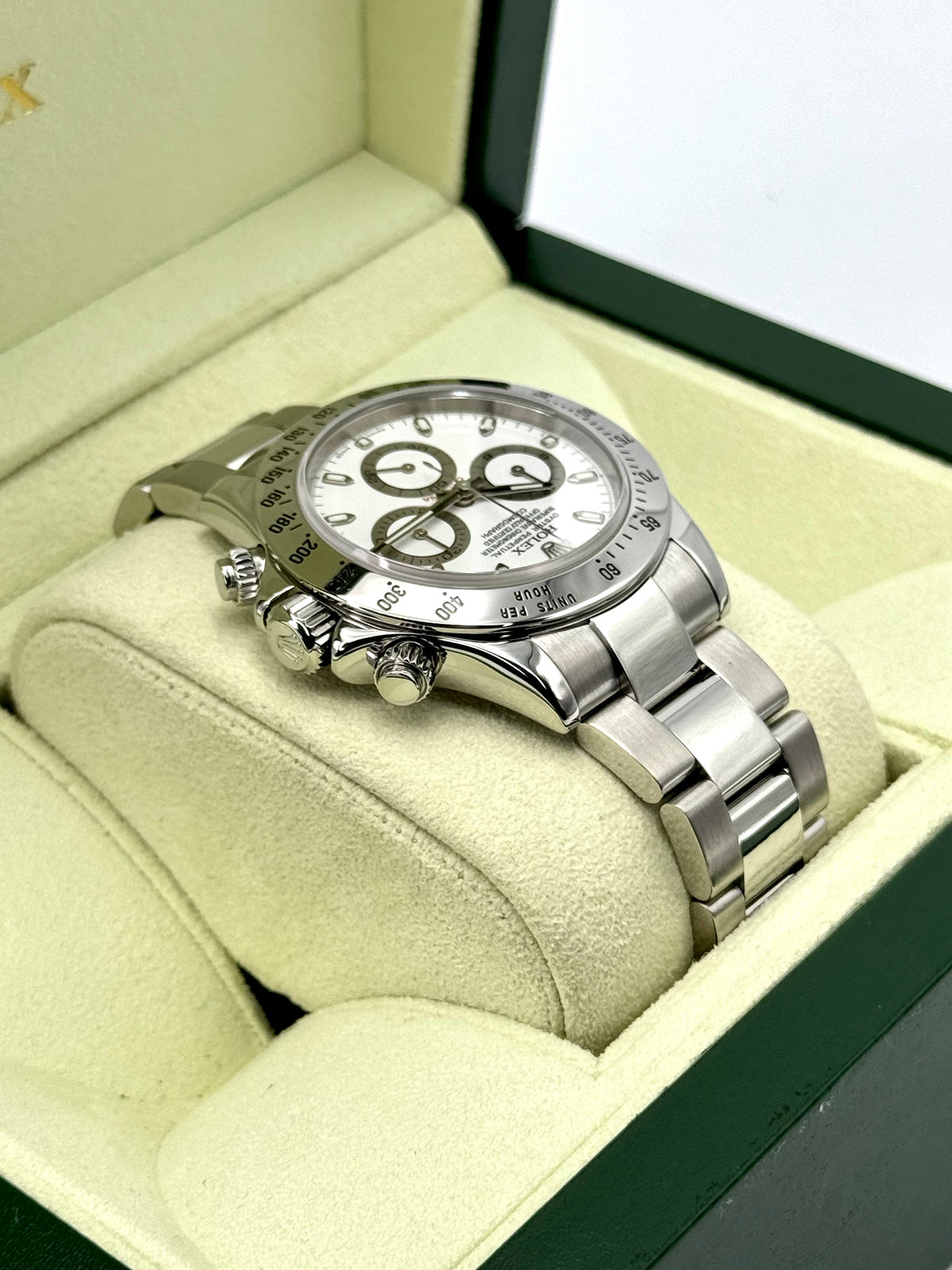2005 Rolex Daytona 40mm 116520 Stainless Steel White Dial