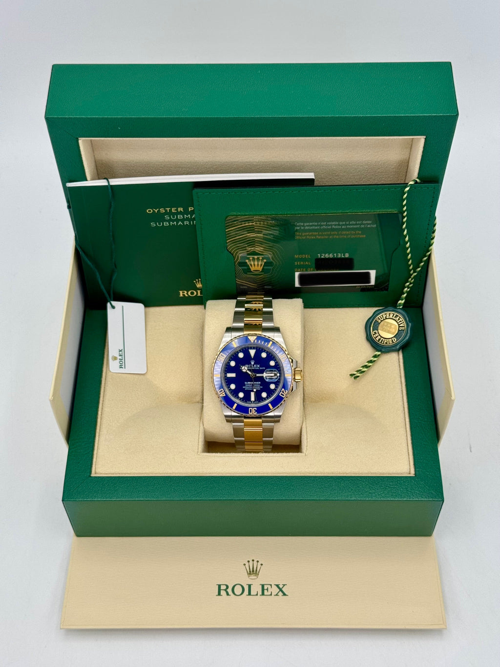 2024 Rolex Submariner "Bluesy" 41mm 126613LB Two-Tone Blue Dial