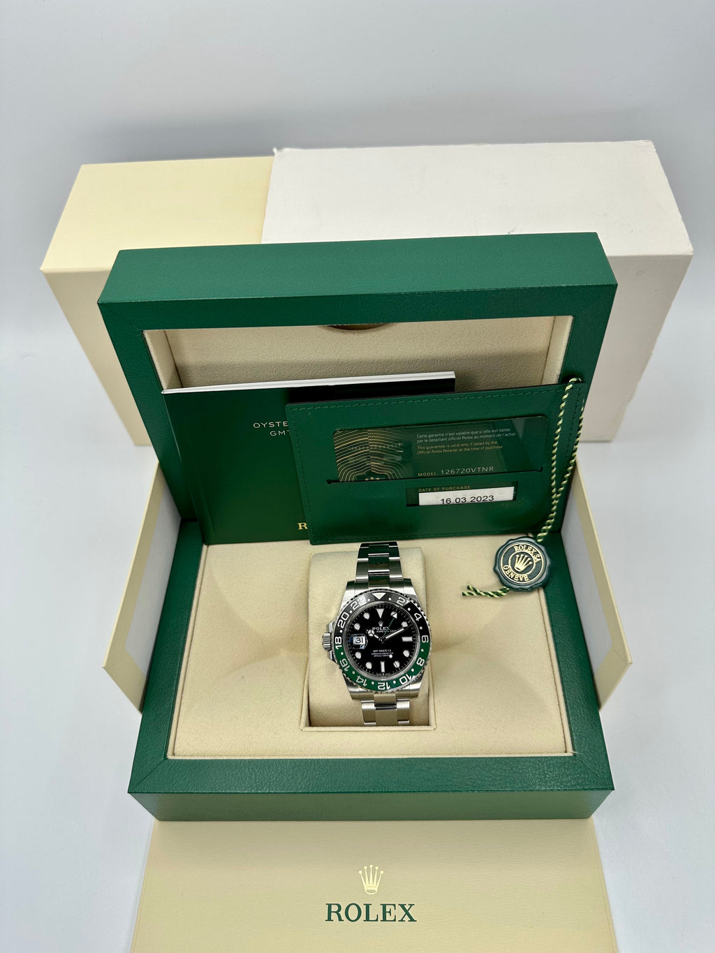 2023 Rolex GMT-Master II "Sprite" 40mm 126720VTNR Oyster